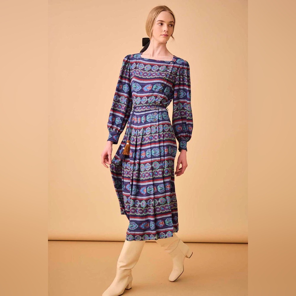 Hunter Bell Multicolor Long Sleeve Dress - Picture 3 of 13